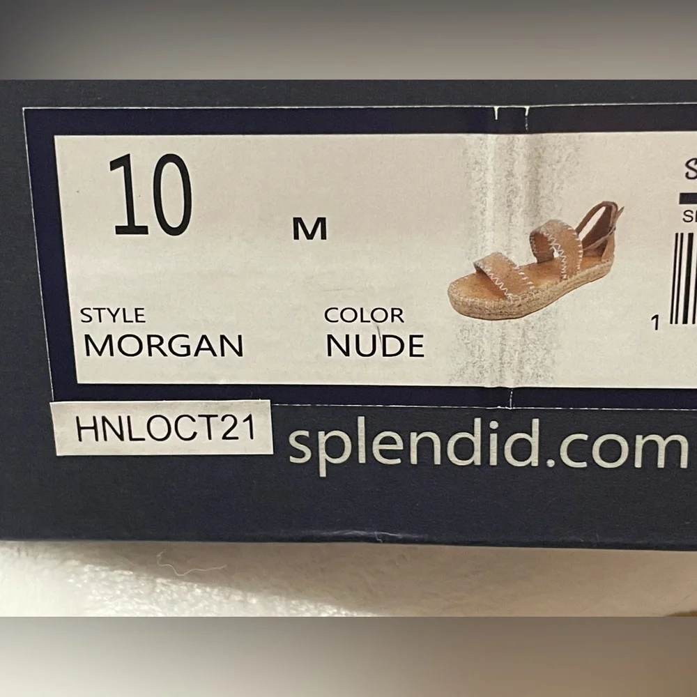Splendid Morgan Beige Espadrille Flats Sz 7.5, 10 BNWOB